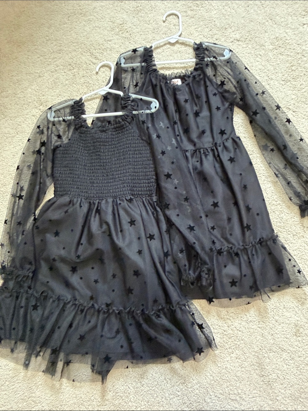 Girls Black Star Mesh Party Dress Cat and Jack- S 6/7